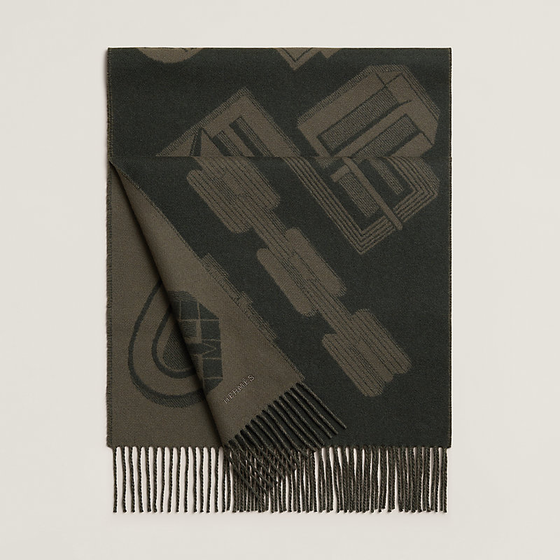 Carre en Boucles scarf - Grey | Hermès USA